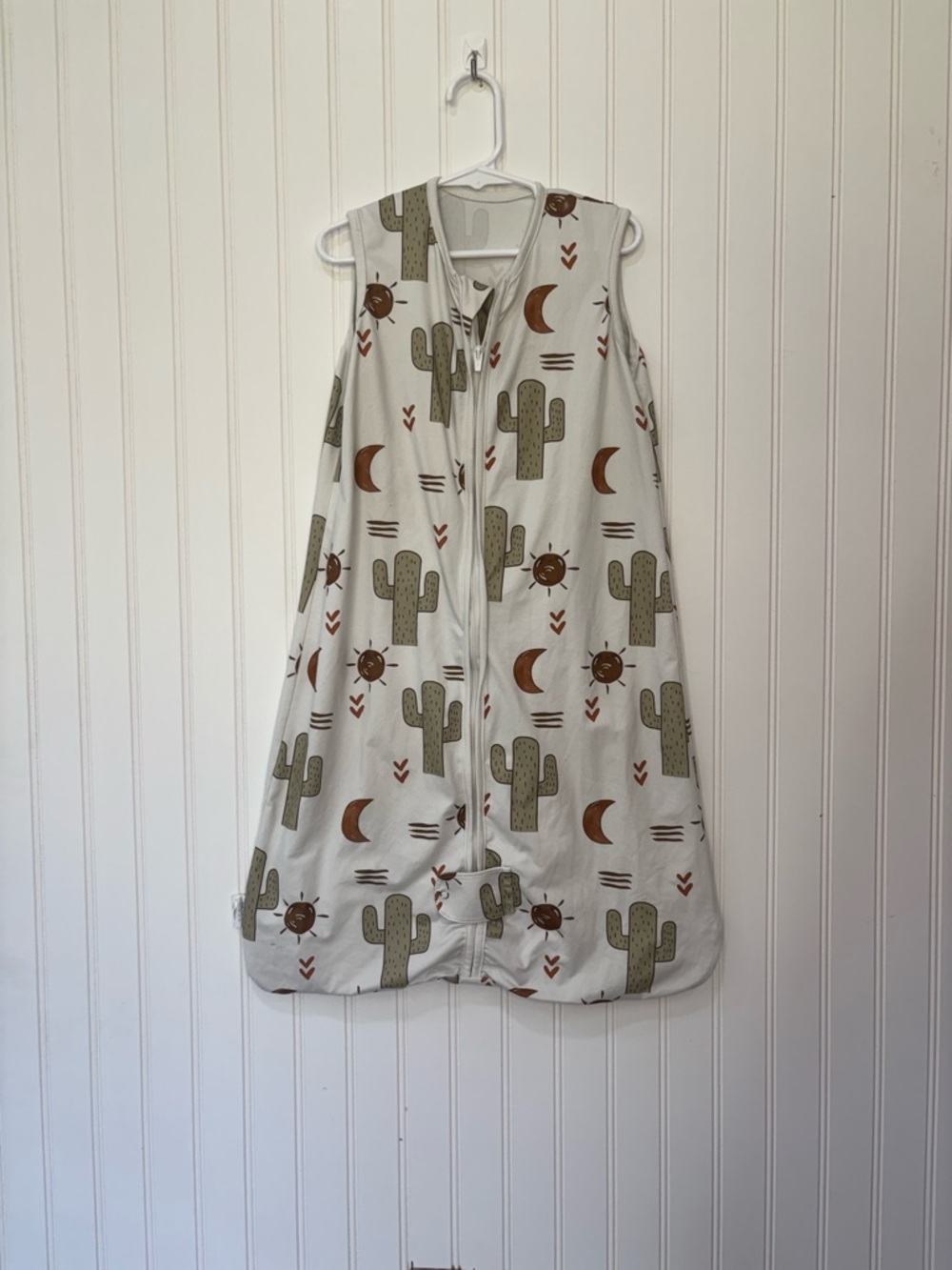 Totahä Baby Sleep Sack with Cactus Print - Cream & Olive